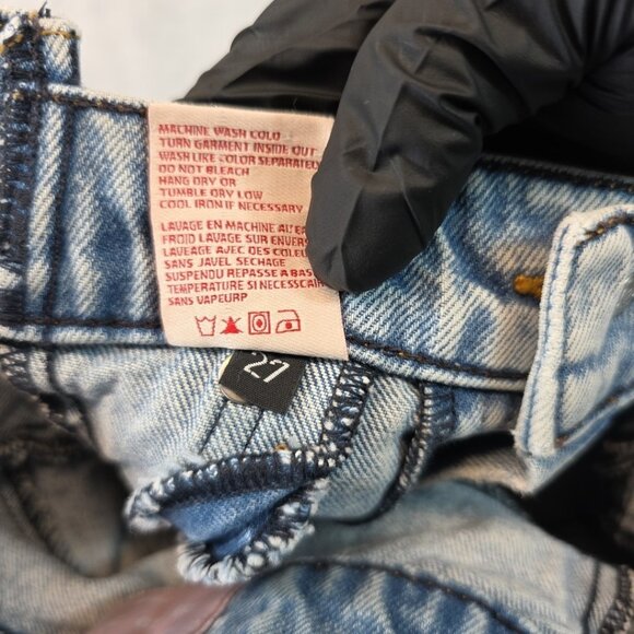 Revice Jeans Women's Size 27 Blue Gemini Fit High Rise Straight Leg Wedgie Crop - Picture 6 of 12